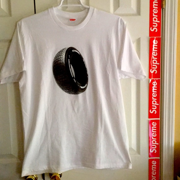 supreme tire shirt